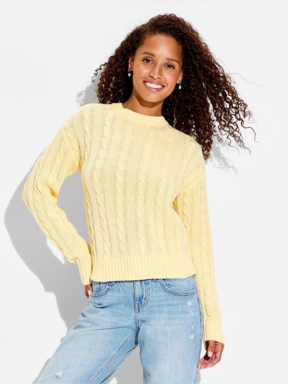 Women's Crewneck Pullover Sweater - Wild Fable XXS